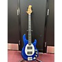 Used Ernie Ball Music Man Used Ernie Ball Music Man Stingray HH 4 String Techtonic Blue Electric Bass Guitar Techtonic Blue