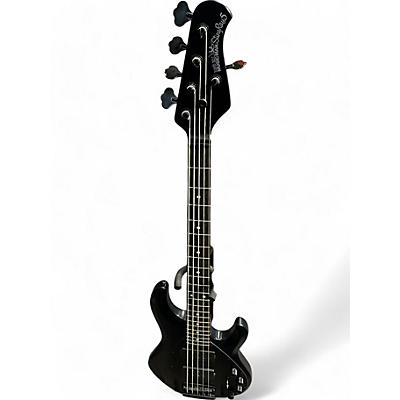 Used Ernie Ball Music Man Stingray HH 5 String Black Electric Bass Guitar