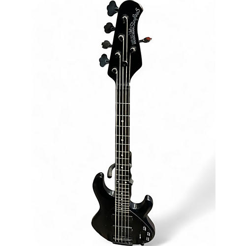 Used Ernie Ball Music Man Stingray HH 5 String Black Electric Bass Guitar Black