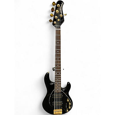 Used Ernie Ball Music Man Stingray HH 5 String Black Electric Bass Guitar