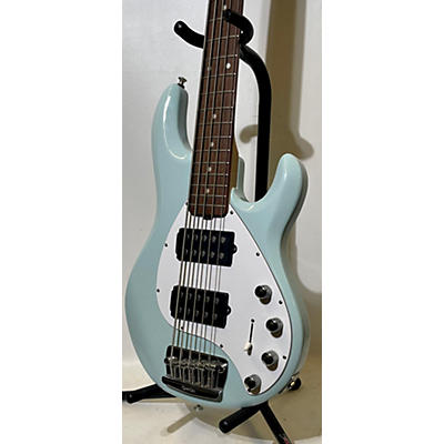 Ernie Ball Music Man Used Ernie Ball Music Man Stingray HH 5 String POWDER BLUE Electric Bass Guitar