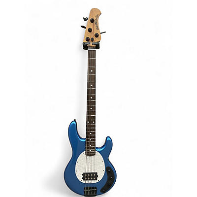 Used Ernie Ball Music Man Stingray Plus Speed Blue Electric Bass Guitar