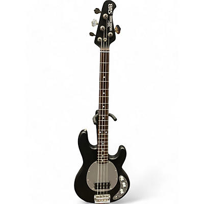 Ernie Ball Music Man Used Ernie Ball Music Man Stingray SUB Bass Active Textured Black Electric Bass Guitar