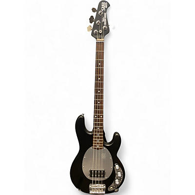 Used Ernie Ball Music Man Stingray SUB Bass BLACK WITH DIAMOND PLATE Electric Bass Guitar