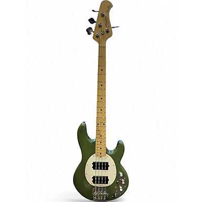Used Ernie Ball Music Man Stingray SUB Bass Green Electric Bass Guitar