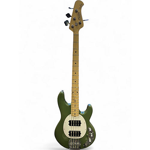 Used Ernie Ball Music Man Stingray SUB Bass Green Electric Bass Guitar Green