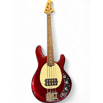 Used Ernie Ball Music Man Stingray Short Scale Raspberry Pearl Electric Bass Guitar