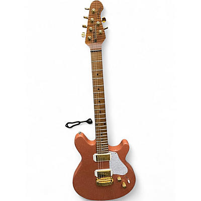 Used Ernie Ball Music Man Valentine Champagne Sparkle Solid Body Electric Guitar