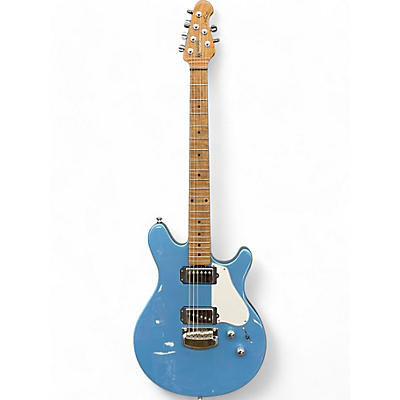 Used Ernie Ball Music Man Valentine Toluca Lake Blue Solid Body Electric Guitar