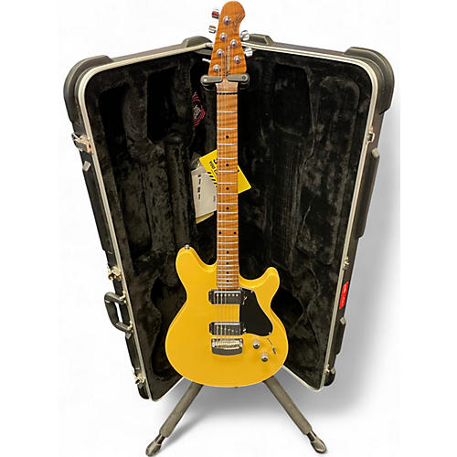 Used Ernie Ball Music Man Valentine Yellow Solid Body Electric Guitar Yellow