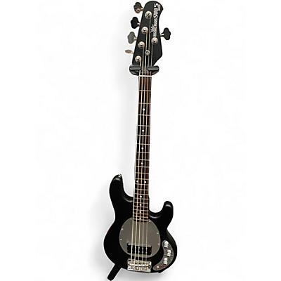 Used Ernie Ball Music Man sub bass 5 Black Electric Bass Guitar