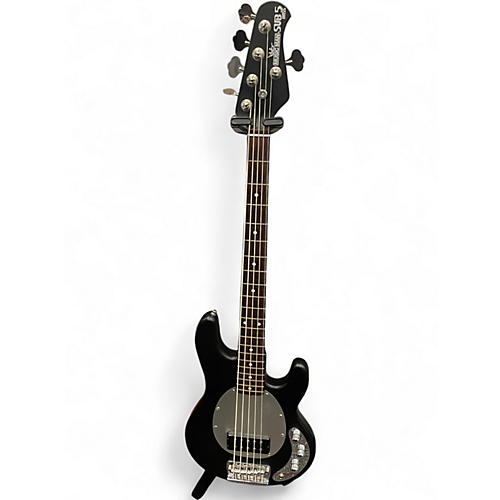Used Ernie Ball Music Man sub bass 5 Black Electric Bass Guitar Black