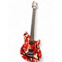 Used Ernie Ball WOLFGANG Red with Black and White Stripes Solid Body Electric Guitar Red with Black and White Stripes