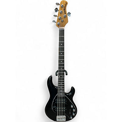 Used Ernie Ball musicman stingray 5  Black Electric Bass Guitar