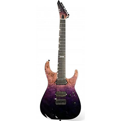 Used Esp E-II M-II 7 HT PURPLE NATURAL FADE Solid Body Electric Guitar