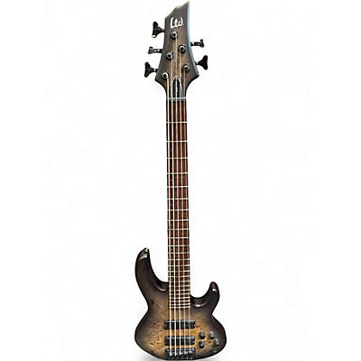 Used Esp  LTD D5 Charcoal Burst Electric Bass Guitar