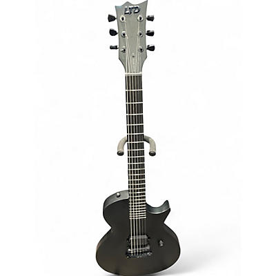 Used Esp Ltd EC BLACK METAL Black Solid Body Electric Guitar