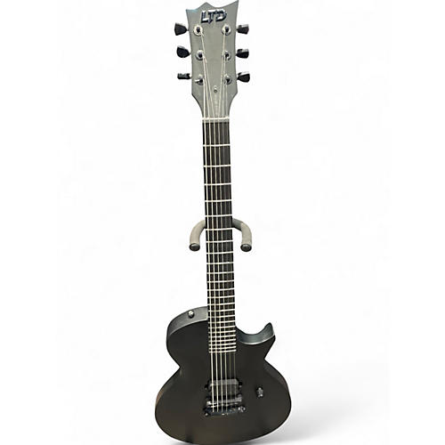 Used Esp Ltd EC BLACK METAL Black Solid Body Electric Guitar Black