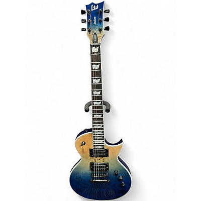 Used Esp Ltd EC1000 DELUXE BLUE FADE Solid Body Electric Guitar