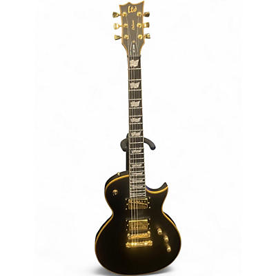 Used Esp Ltd EC1000 Deluxe Black Solid Body Electric Guitar