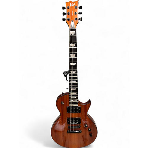 Used Esp Ltd EC1000 Deluxe Koa Solid Body Electric Guitar Koa