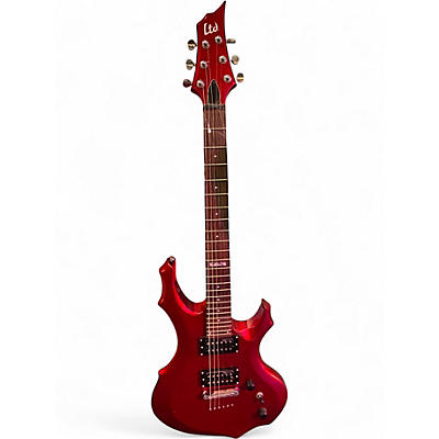 Used Esp Ltd F-50 Red Solid Body Electric Guitar