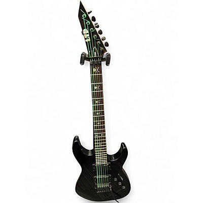 Used Esp Ltd KH202 Kirk Hammett Signature Black Solid Body Electric Guitar