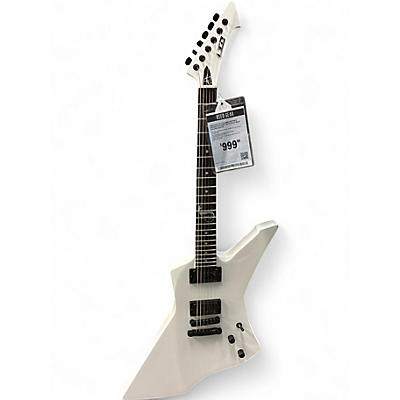 Used Esp Ltd LTD James Hetfield Snakebyte Alpine White Solid Body Electric Guitar