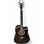 Used Estaban BLACK AND SILVER Black and Silver Acoustic Electric Guitar Black and Silver