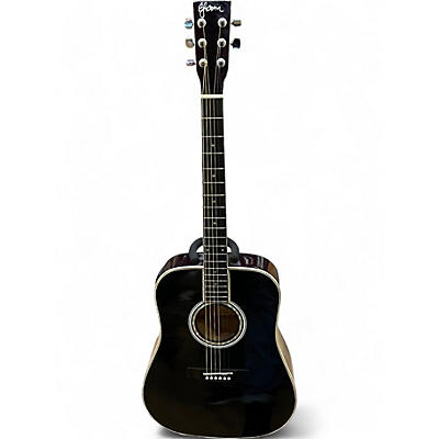 Used Esteban AL-100 Black Acoustic Electric Guitar