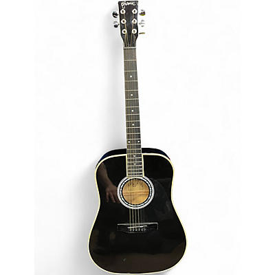 Used Esteban AL100 Black Acoustic Electric Guitar