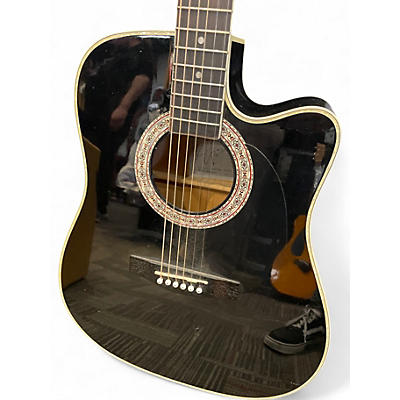 Used Esteban American Legacy Black Acoustic Electric Guitar