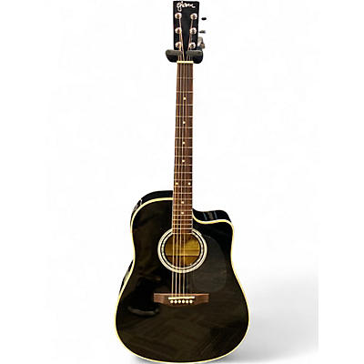 Used Esteban American Legacy Black Acoustic Electric Guitar