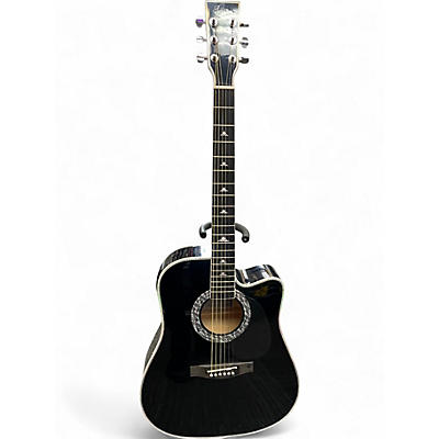 Used Esteban American Legacy Ebony Acoustic Electric Guitar