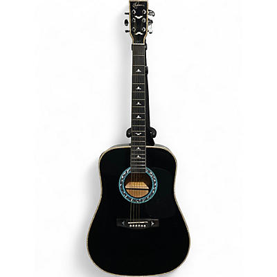 Used Esteban American Legacy T200 Turquoise Black Acoustic Electric Guitar