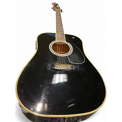 Used Esteban BLACK MIST  BLACK AND CREAM Acoustic Guitar