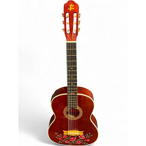 Used Esteban Crystal Rose Red Classical Acoustic Electric Guitar Red