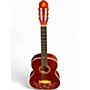 Used Esteban Crystal Rose Red Classical Acoustic Electric Guitar Red