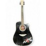 Used Esteban Used Esteban Crytal heart Black Acoustic Electric Guitar Black