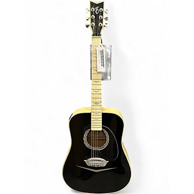 Used Esteban EL DORADO Black and White Acoustic Guitar