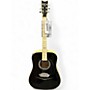 Used Esteban EL DORADO Black and White Acoustic Guitar Black and White