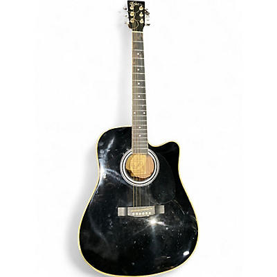 Used Esteban MASTER CLASS CUTAWAY Black Acoustic Electric Guitar
