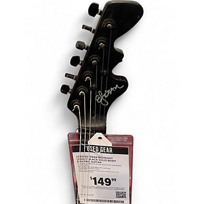 Used Esteban MIDNIGHT LEGACY Black Solid Body Electric Guitar