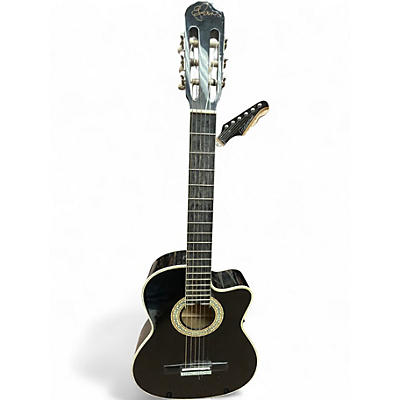Used Esteban Malaguena Black Classical Acoustic Guitar