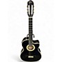 Used Esteban Malaguena C-100 Black Classical Acoustic Electric Guitar Black