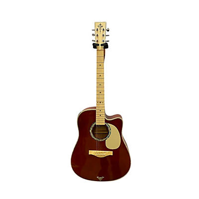 Esteban Used Esteban VL200 Red Acoustic Guitar