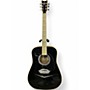Used Esteban cadillac Black and White Acoustic Electric Guitar Black and White