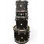 Used Evans 4 Piece DESIGN SERIES BLACK Drum Kit BLACK