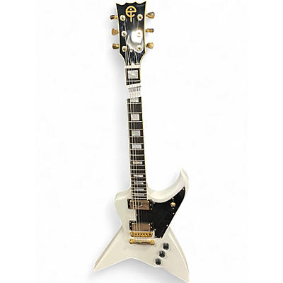 Used Evil Instruments JACKHAMMER Alpine White Solid Body Electric Guitar