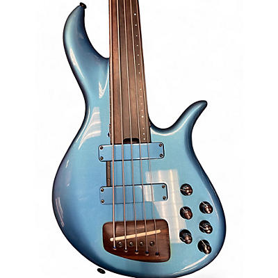 F Bass Used F Bass AC5 Blue Agave Electric Bass Guitar